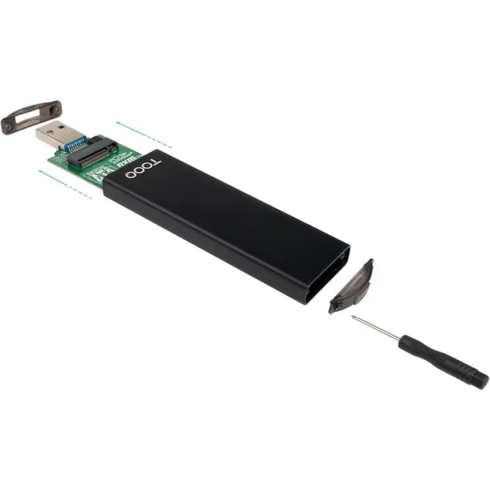 Tooq TQE-2240B Caja Externa para SSD M.2 NVMe/NGFF USB-C y USB-A